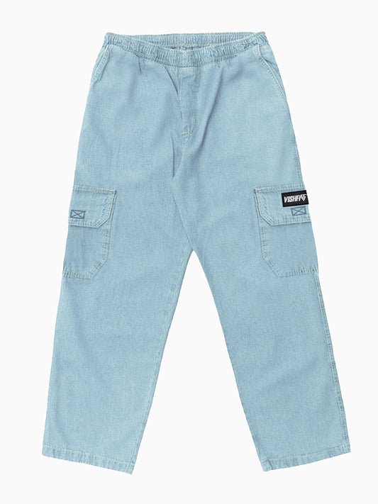 Calça Cargo Tag Jeans Azul Claro