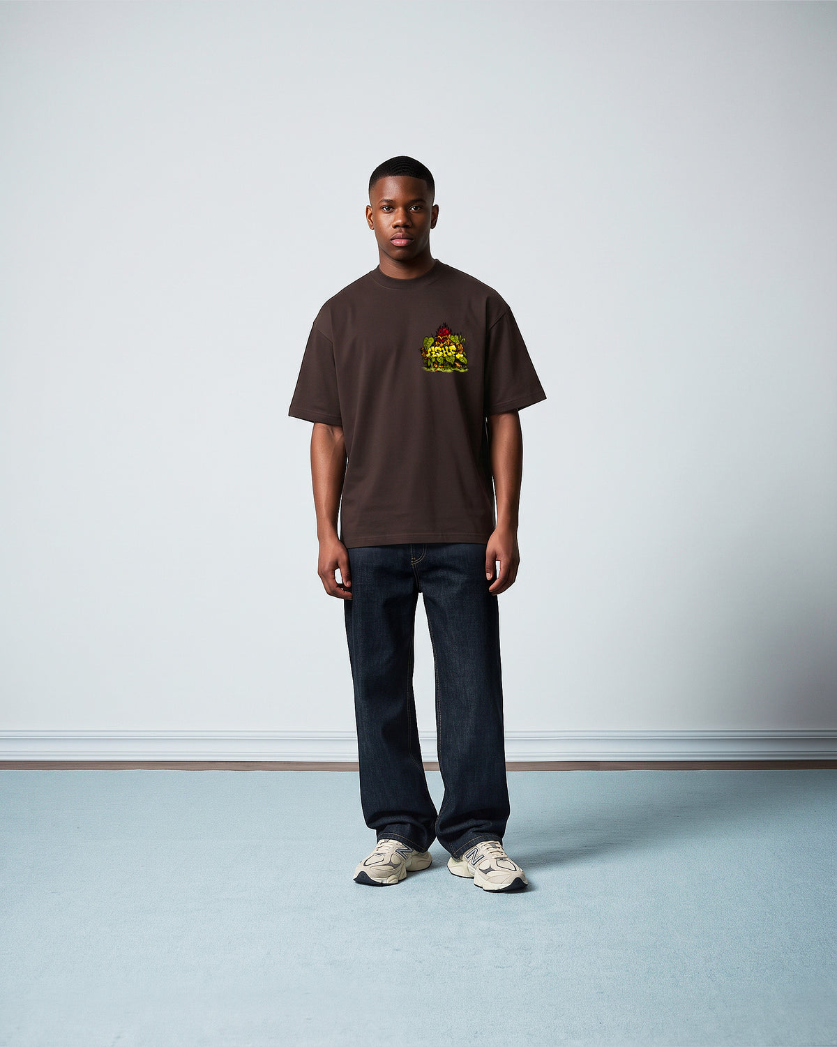 Camiseta Heavy Oversized Curupira Marrom