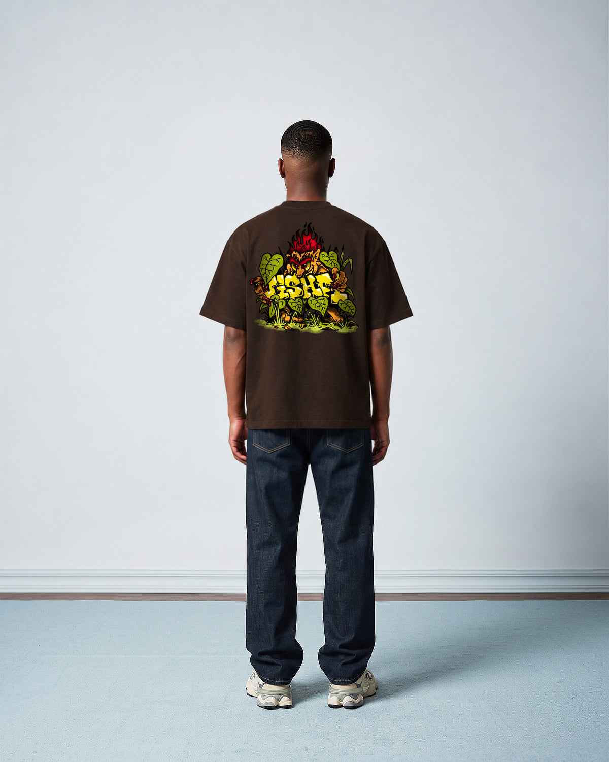 Camiseta Heavy Oversized Curupira Marrom