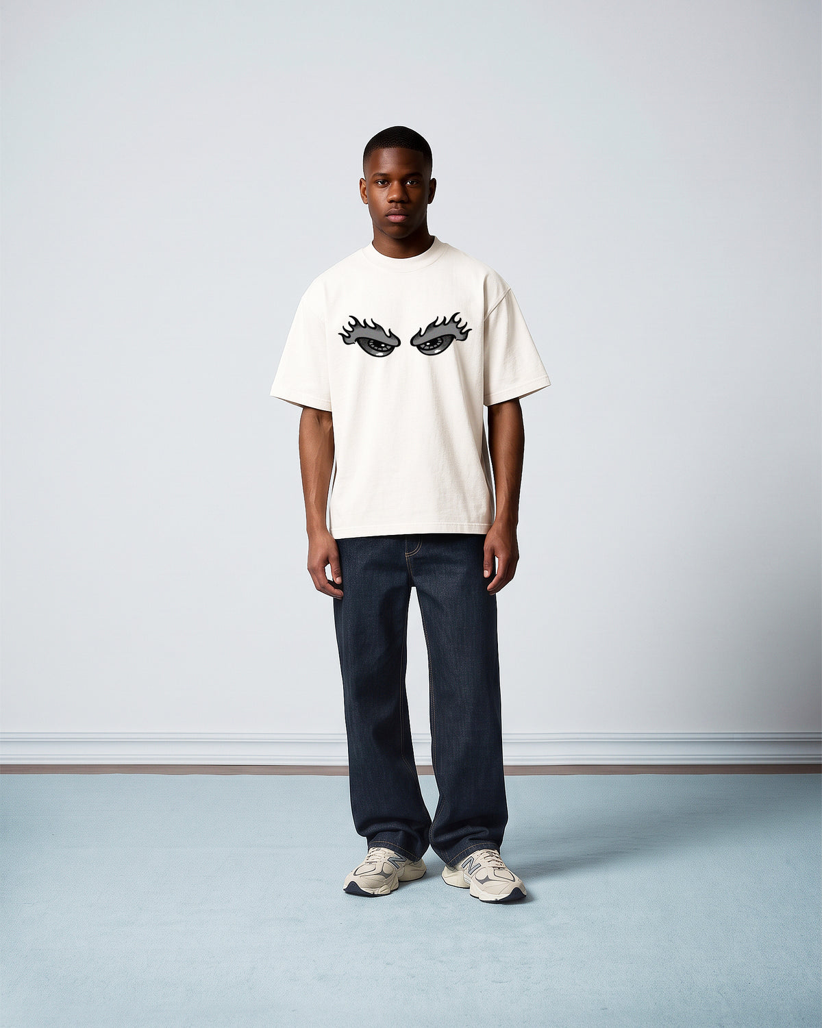 Camiseta Heavy Oversized Vigilante Off White