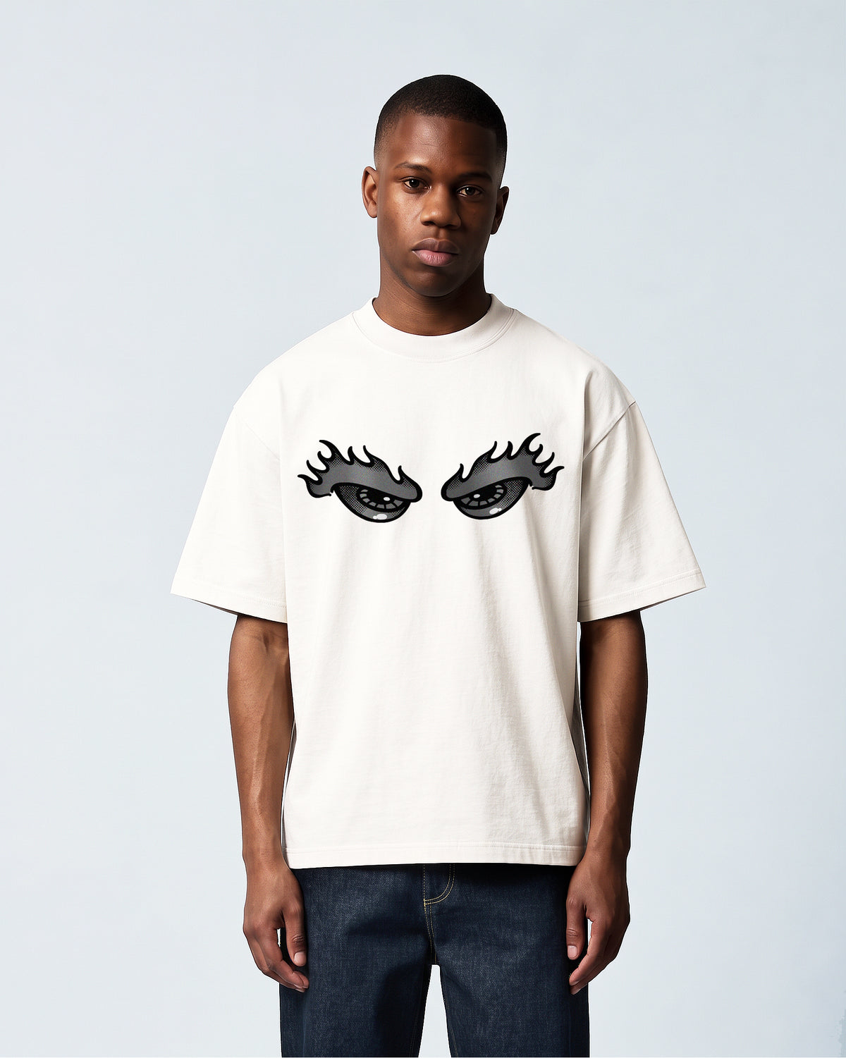 Camiseta Heavy Oversized Vigilante Off White
