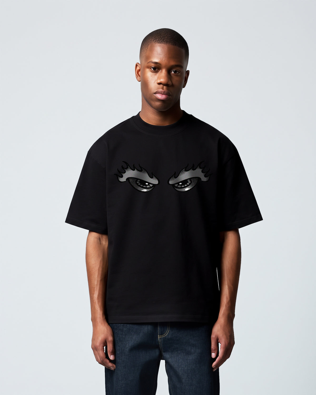 Camiseta Heavy Oversized Vigilante Preta