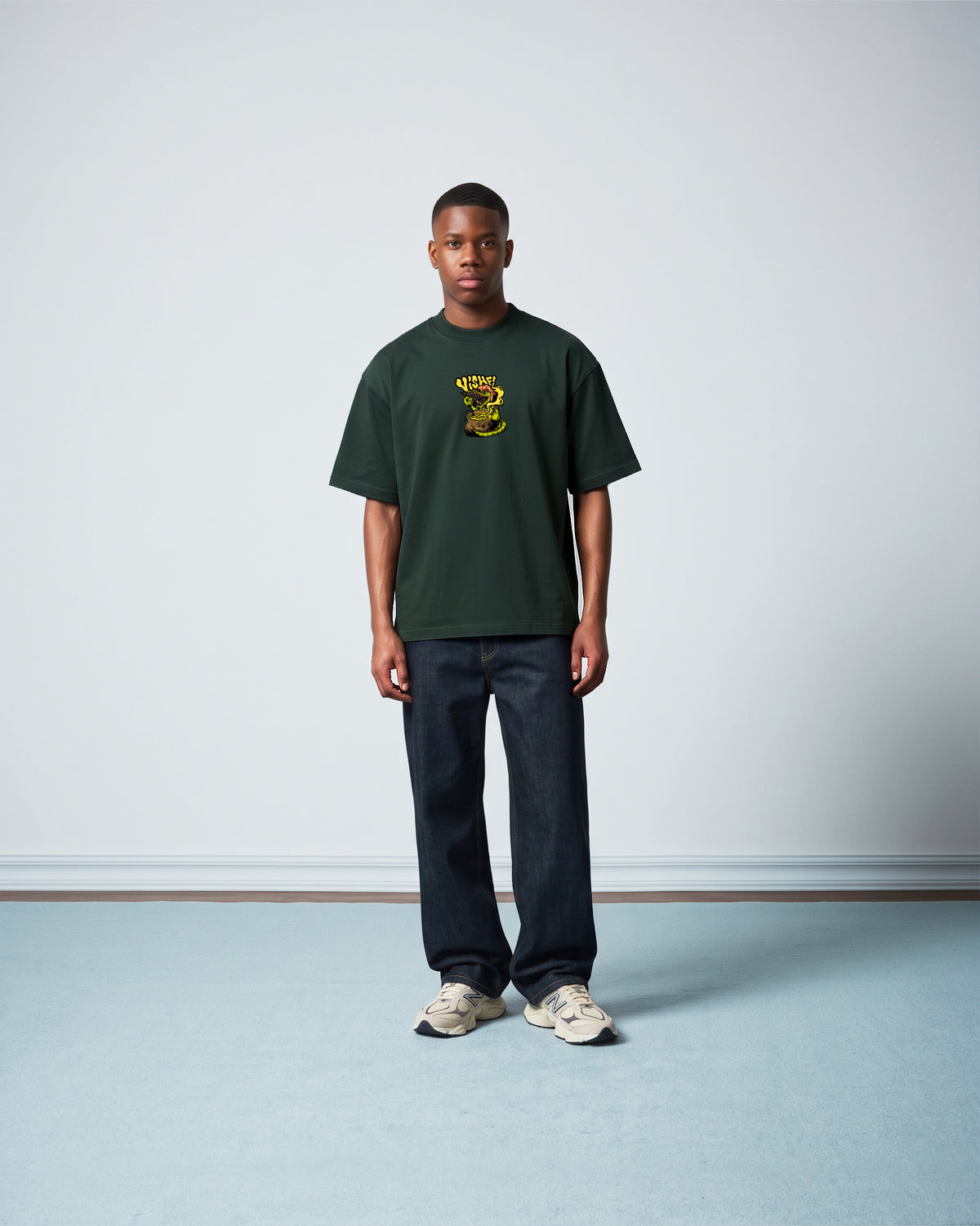 Camiseta Heavy Oversized Cuca Verde
