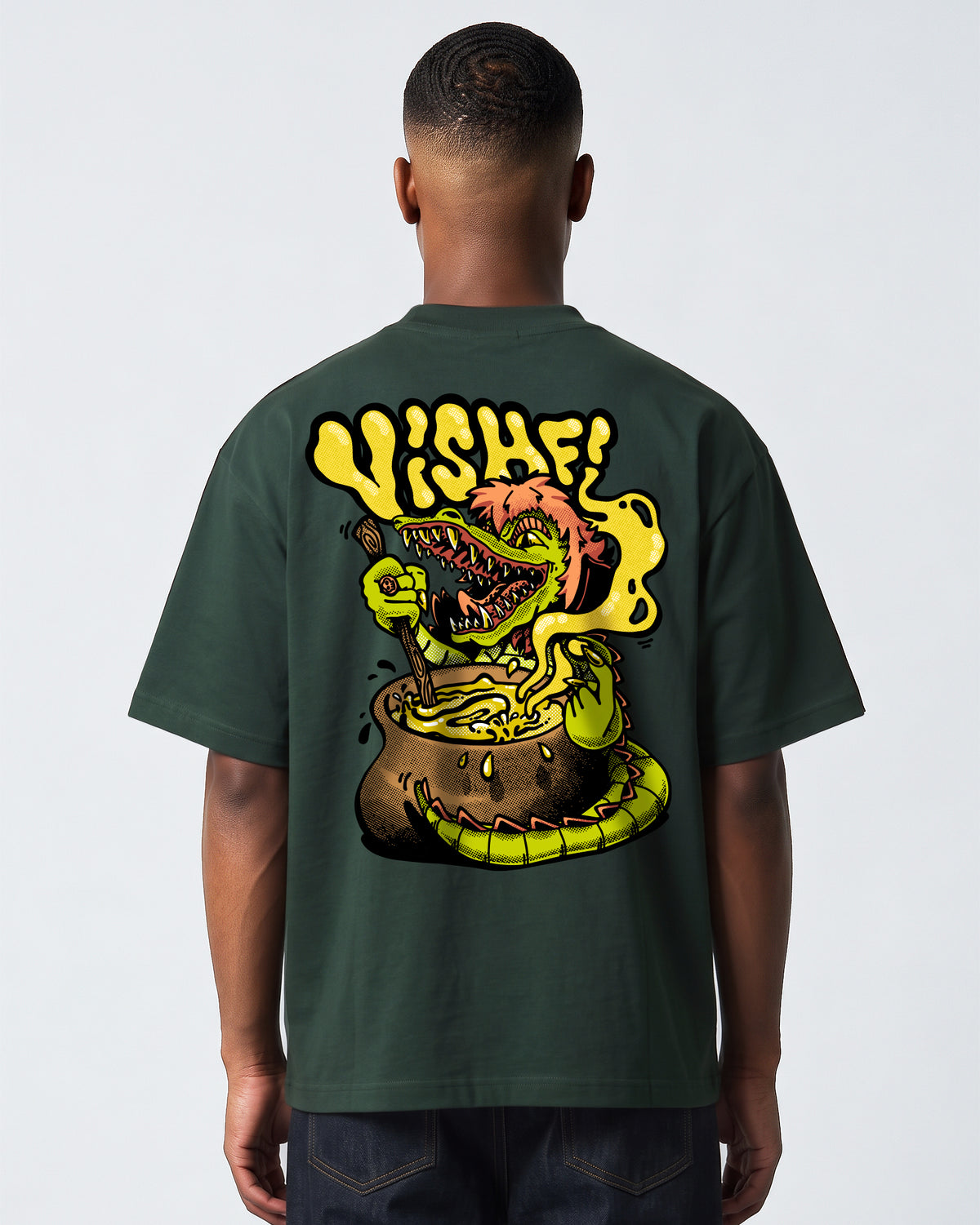 Camiseta Heavy Oversized Cuca Verde