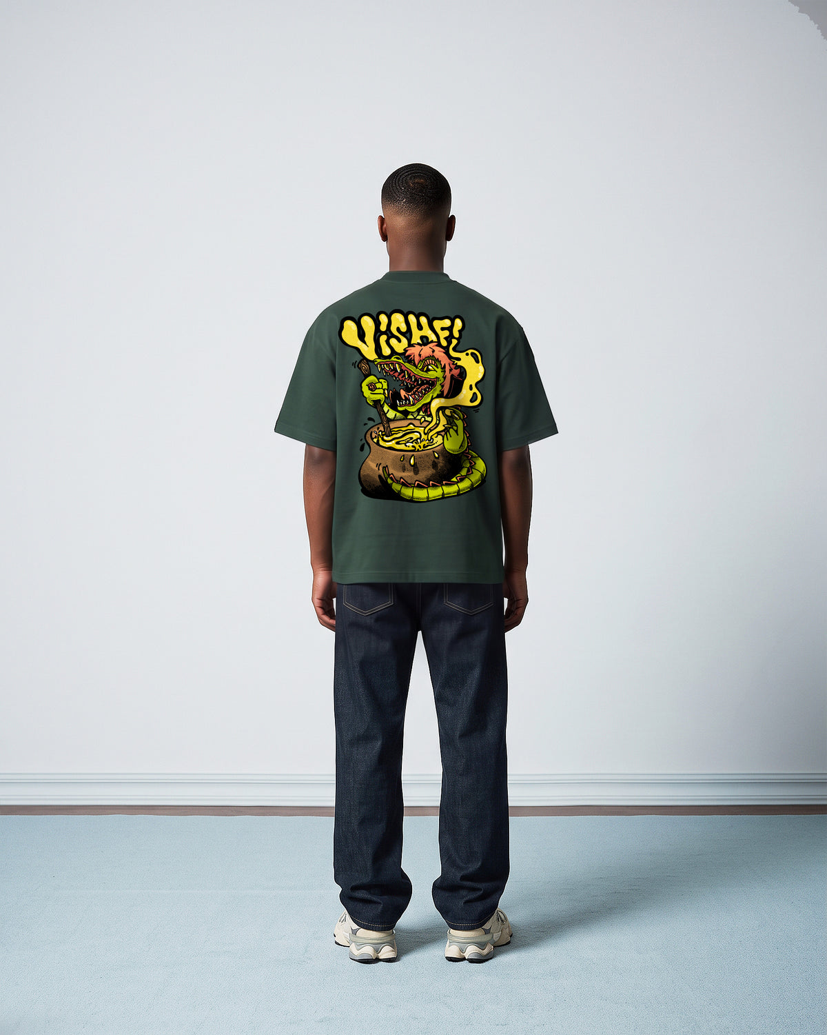 Camiseta Heavy Oversized Cuca Verde