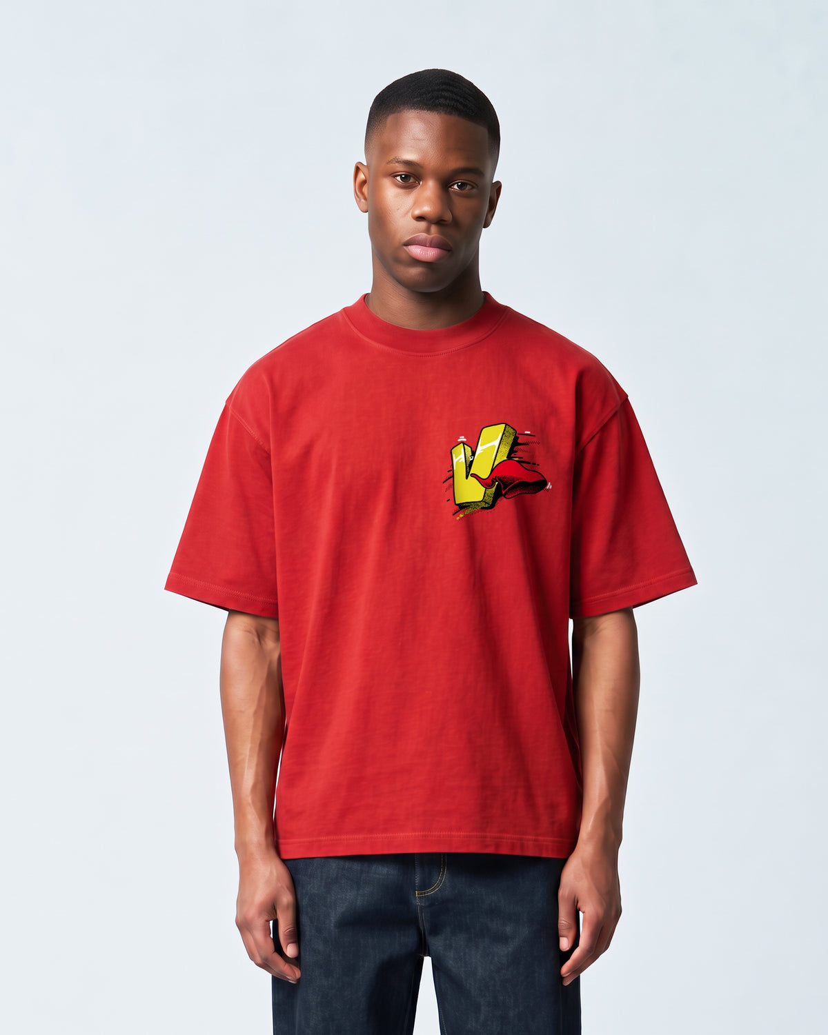 Camiseta Heavy Oversized Saci Vermelha