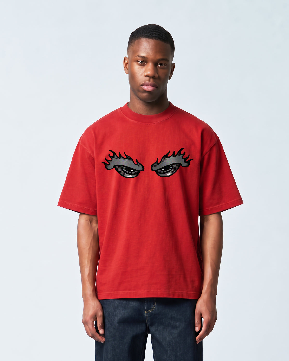 Camiseta Heavy Oversized Vigilante Vermelha