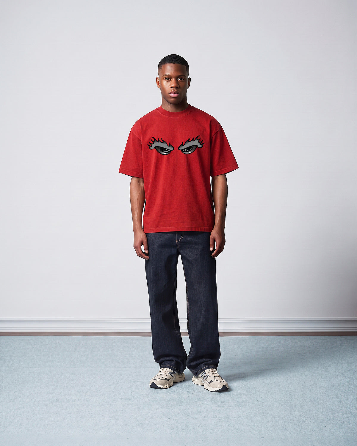 Camiseta Heavy Oversized Vigilante Vermelha