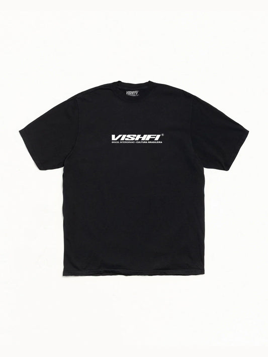 T-shirt Logo Interiorano Preta