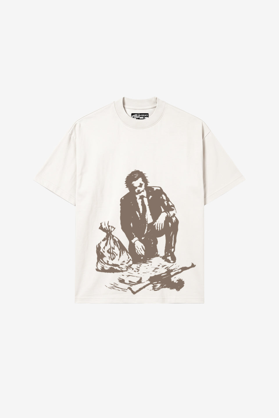 Camiseta Heavy Oversized Coringa do Game Off White Cartel Mcs