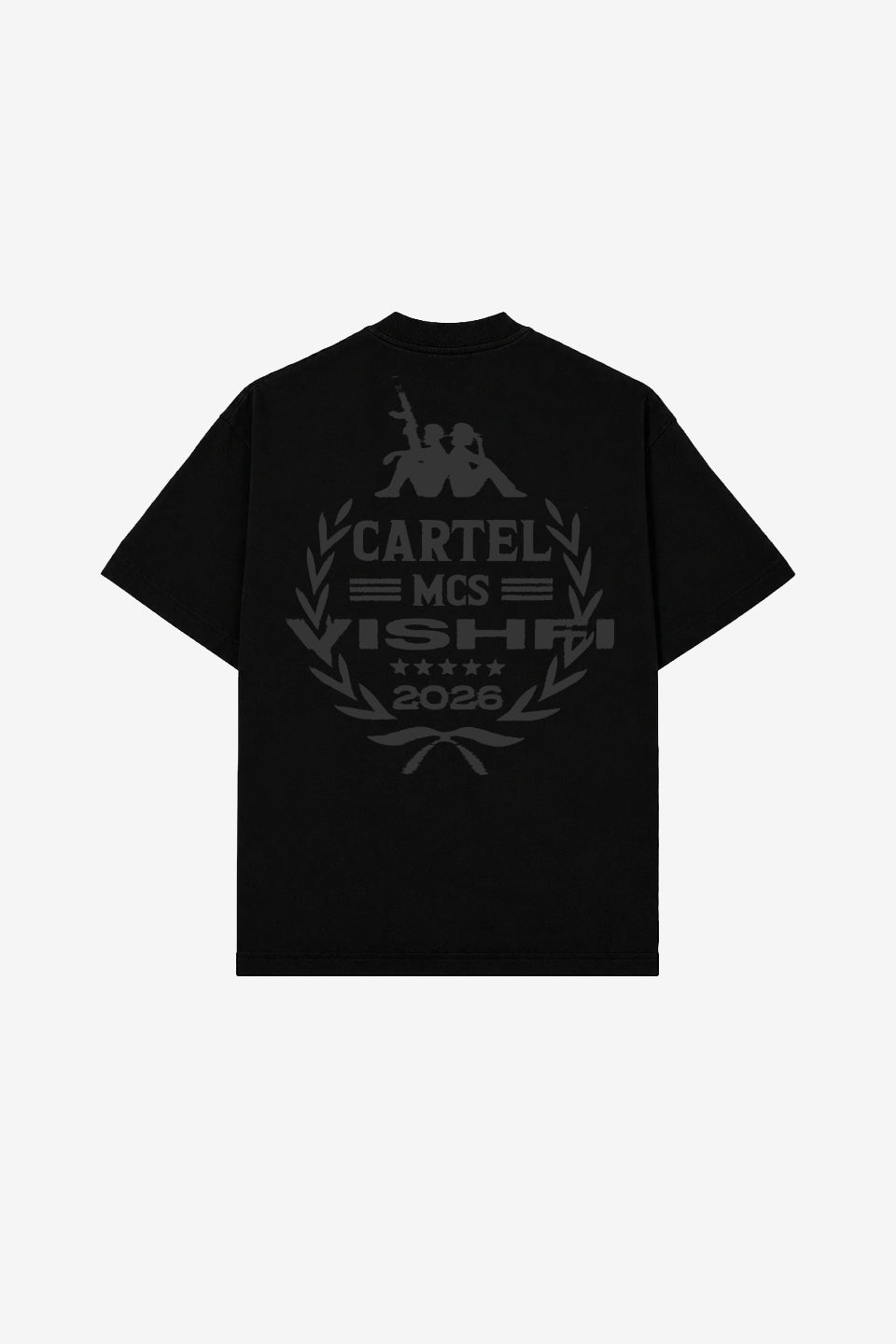 Camiseta Heavy Oversized 5 Estrelas Preta Cartel Mcs