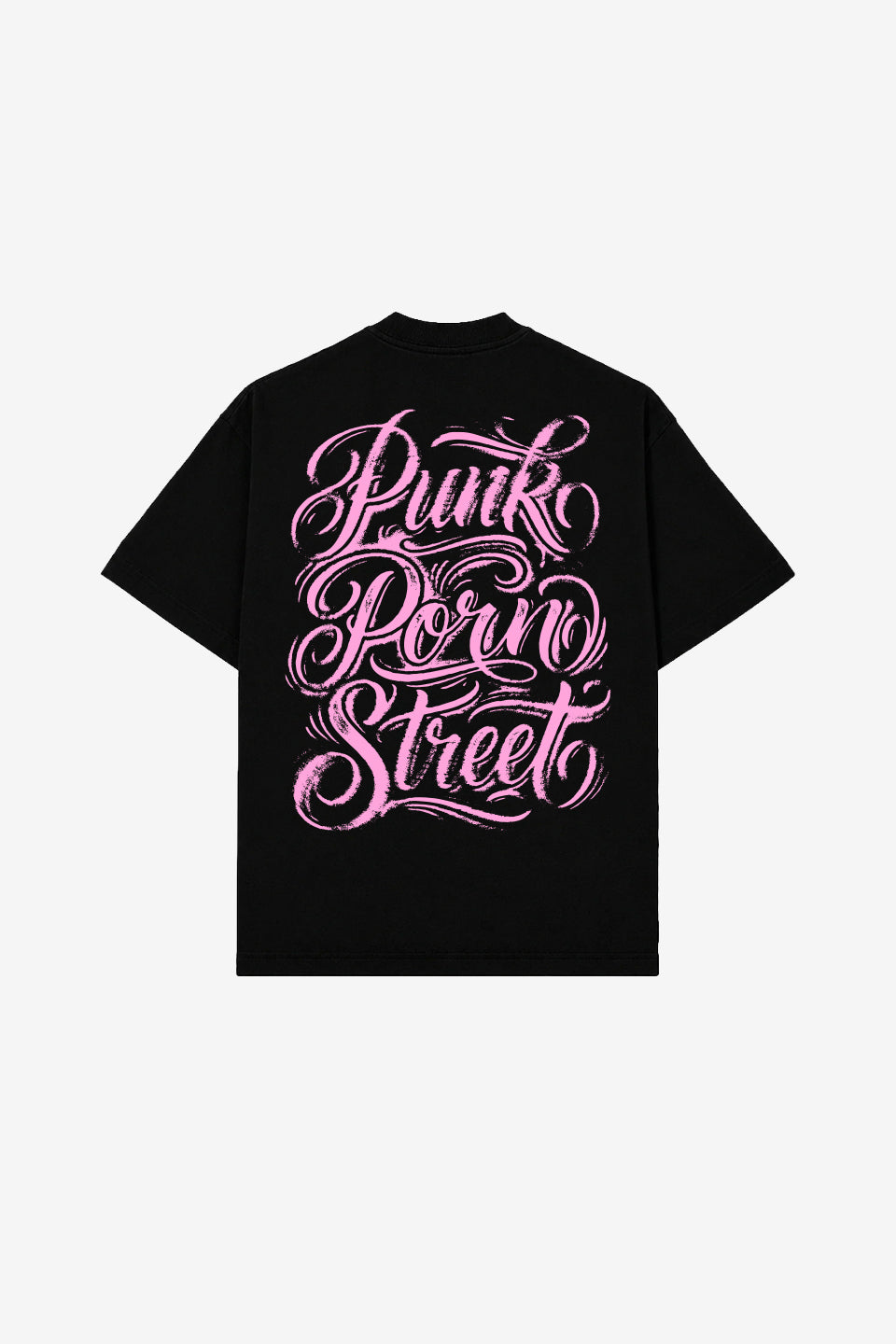 Camiseta Heavy Oversized Punk Porn Street Preta Cartel Mcs