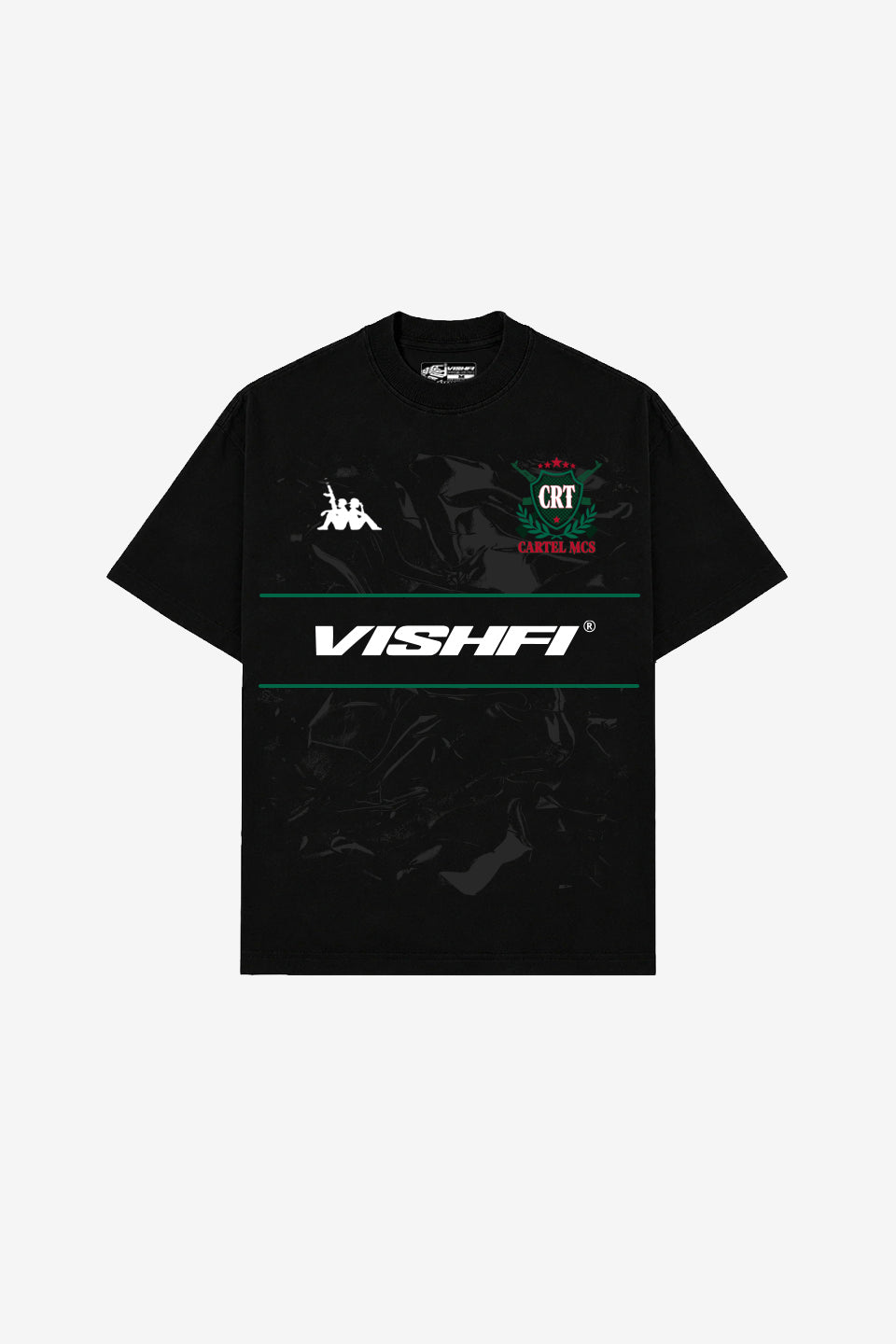 Camiseta Heavy Oversized Sport Preta Cartel Mcs
