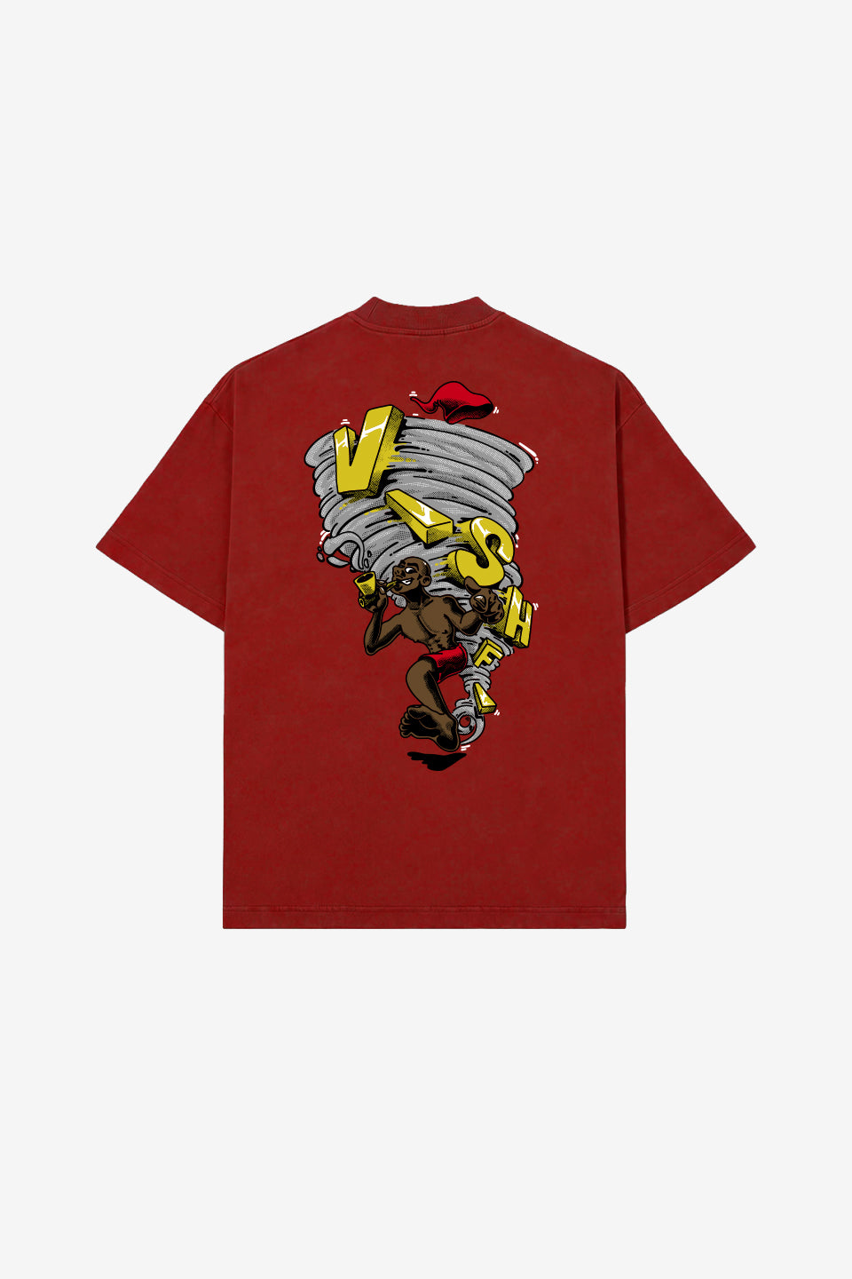 Camiseta Heavy Oversized Saci Vermelha