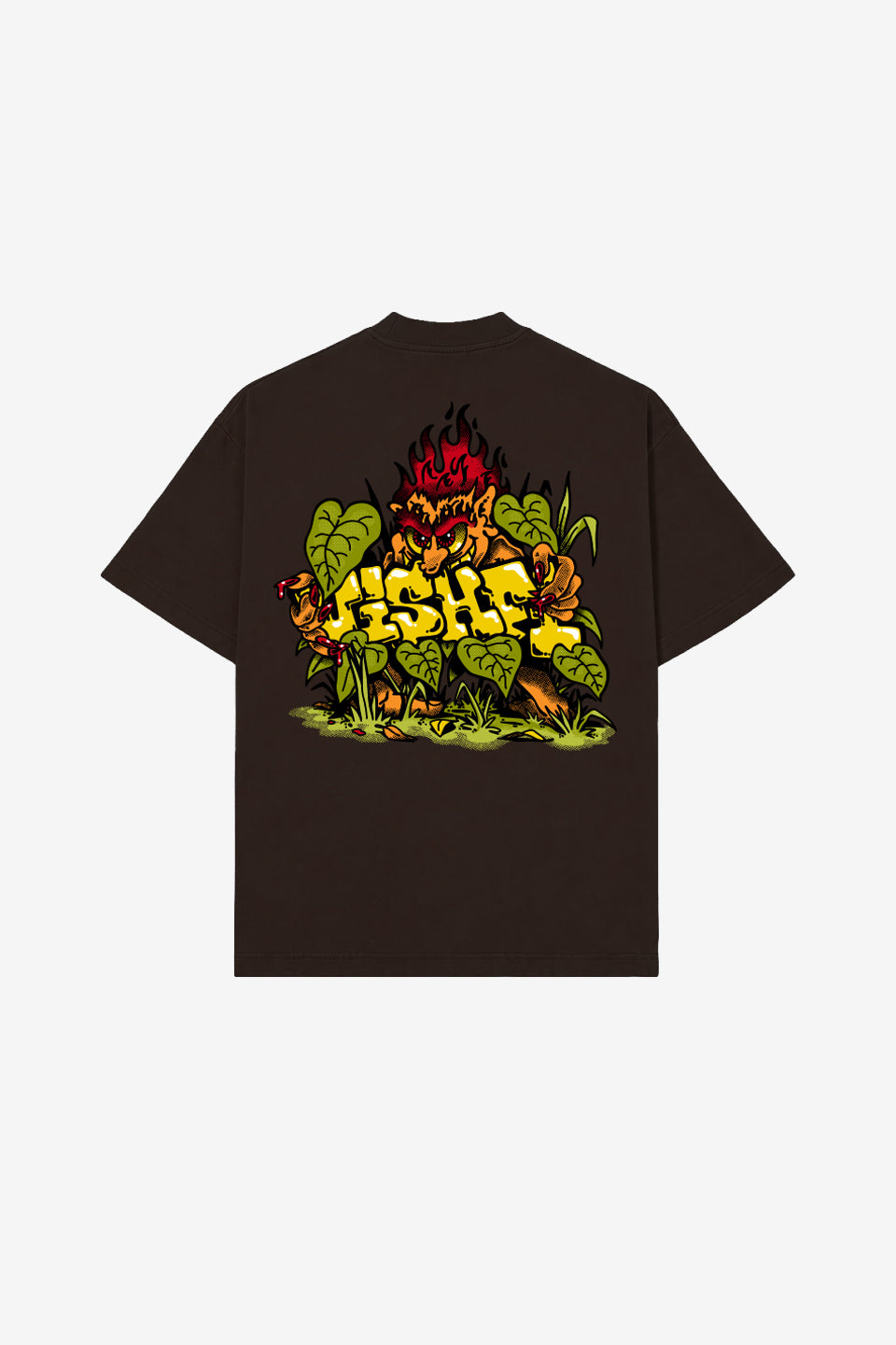 Camiseta Heavy Oversized Curupira Marrom