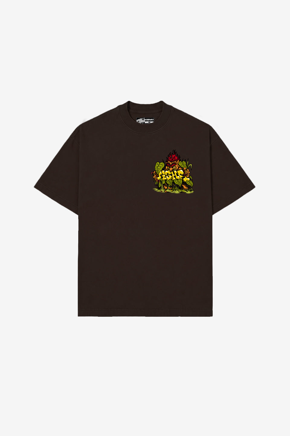 Camiseta Heavy Oversized Curupira Marrom