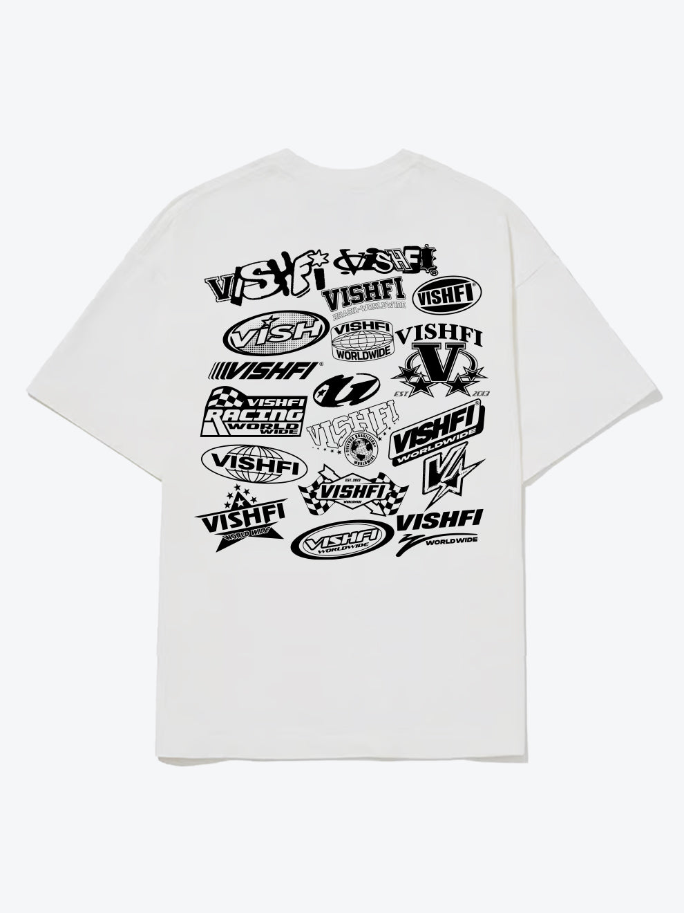 Camiseta Oversized Logotypes Off White