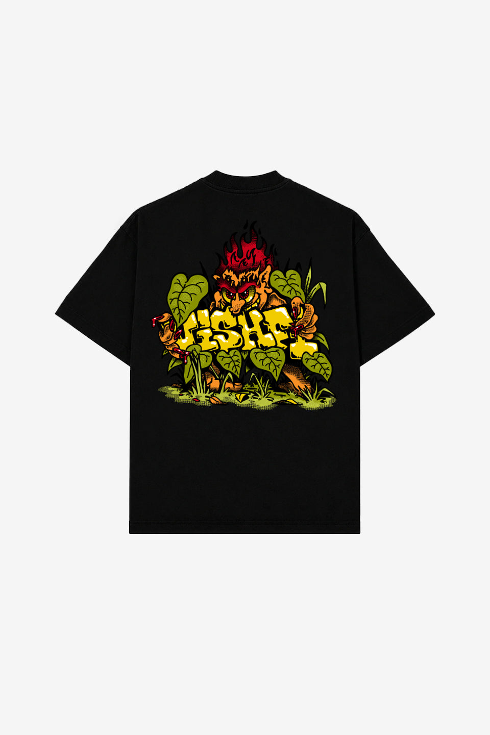 Camiseta Heavy Oversized Curupira Preta