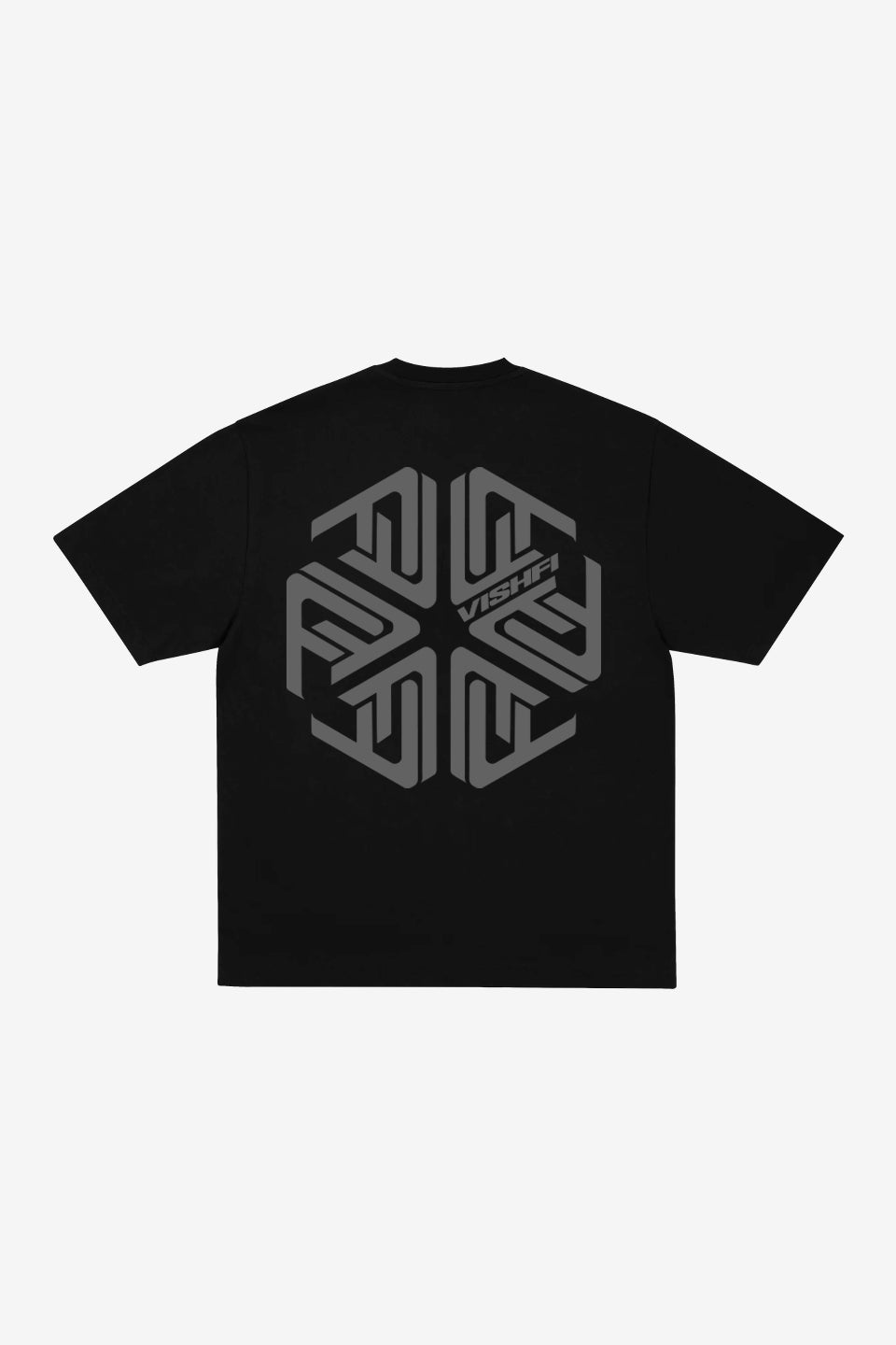 Camiseta Heavy Oversized Umbrella Form Preta