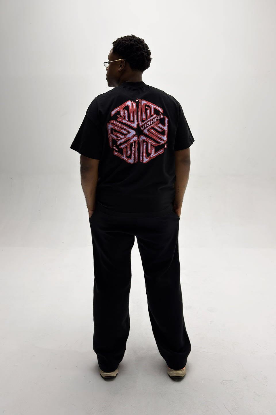 Camiseta Heavy Oversized Umbrella Riot Preta