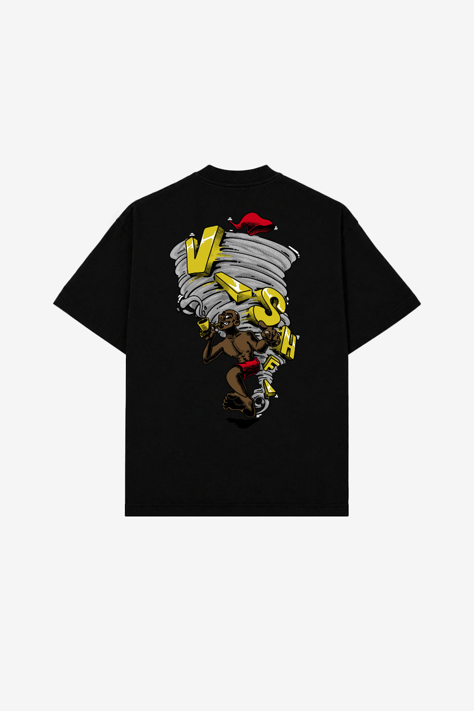 Camiseta Heavy Oversized Saci Preta