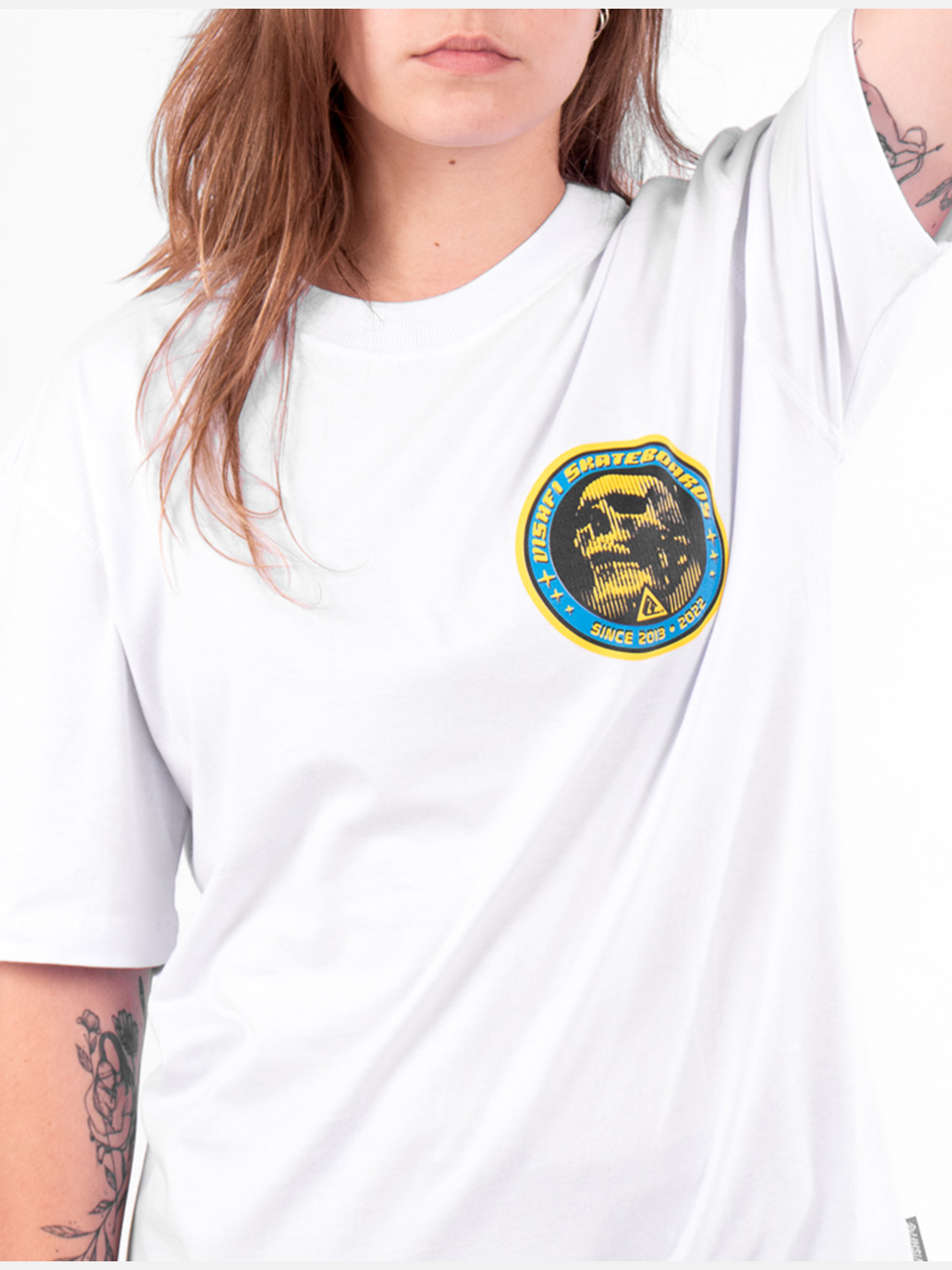 Camiseta Skull Est Branca