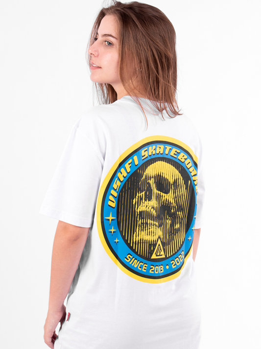 Camiseta Skull Est Branca