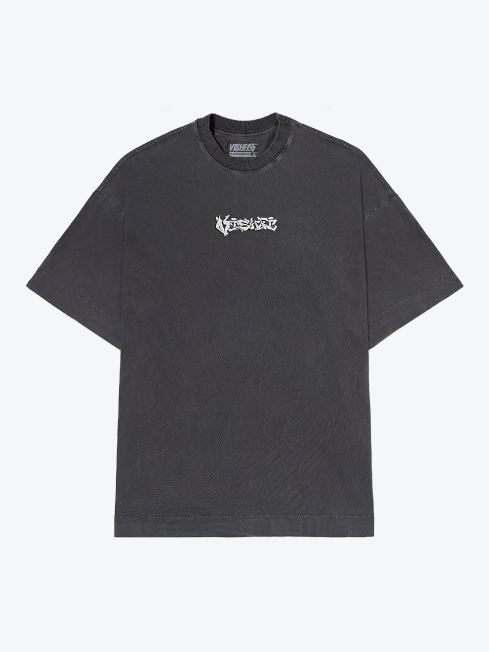 Camiseta Oversized Train Cinza Estonado