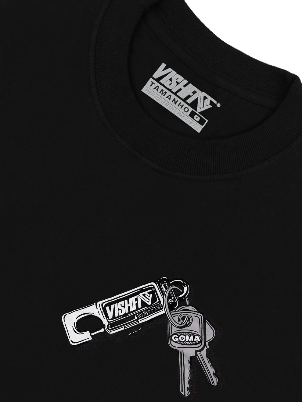 Camiseta Keychain Preta