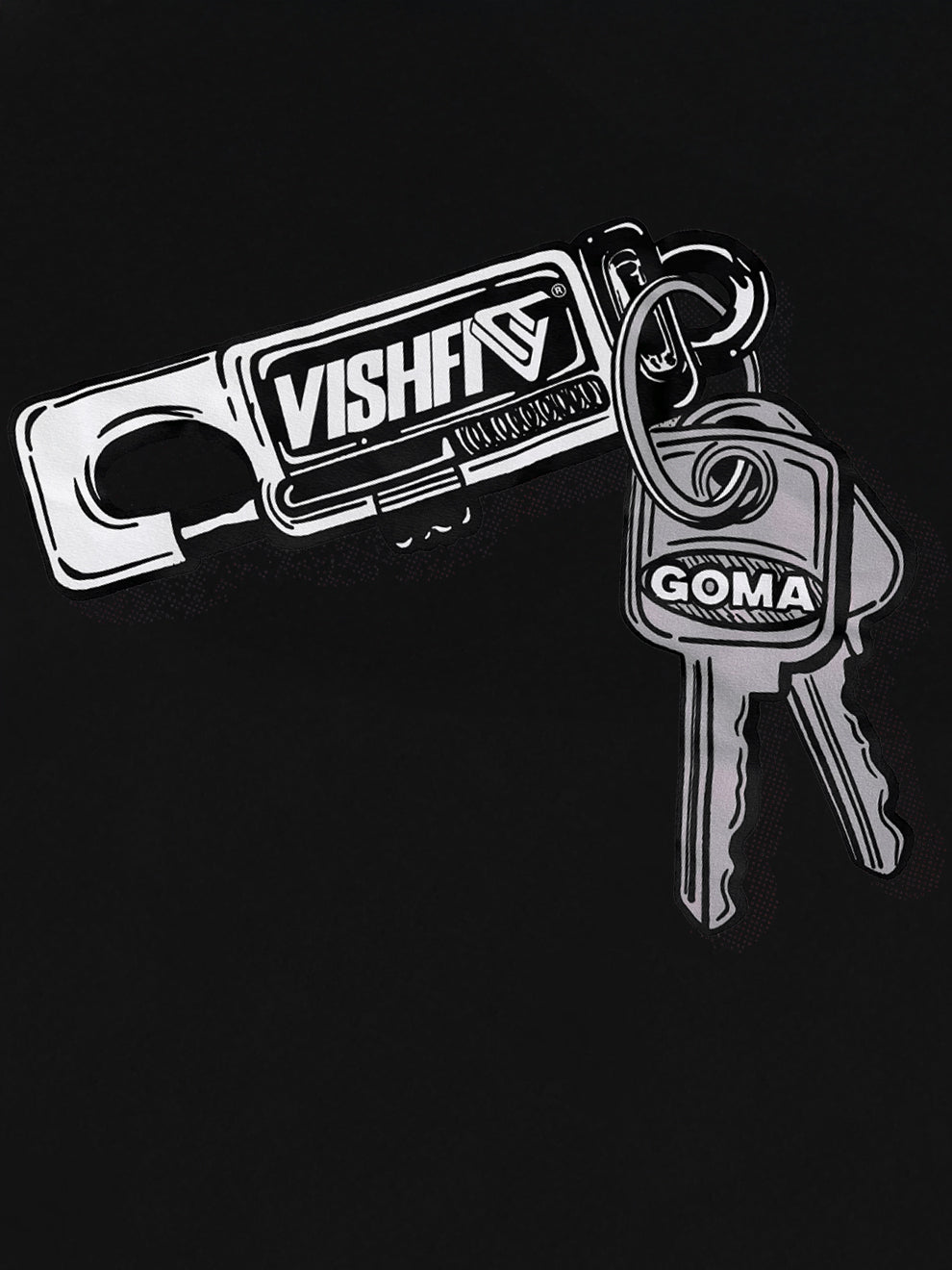 Camiseta Keychain Preta