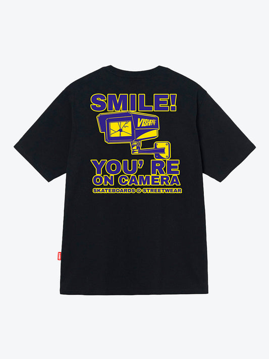 Camiseta Smile! You Re On Camera Preta
