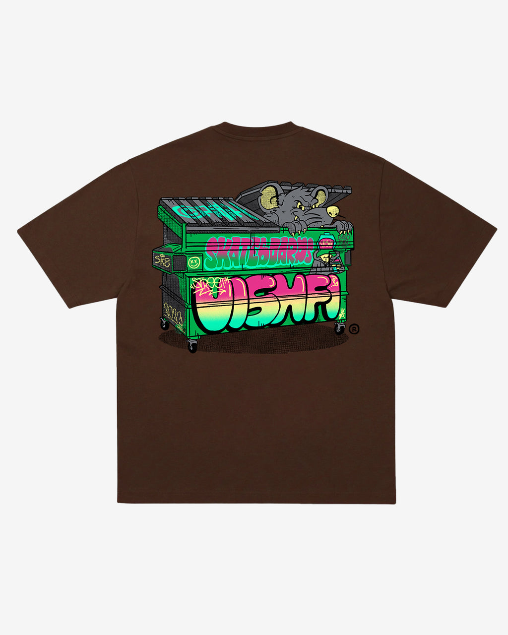 T-SHIRT RECYCLE BROWN