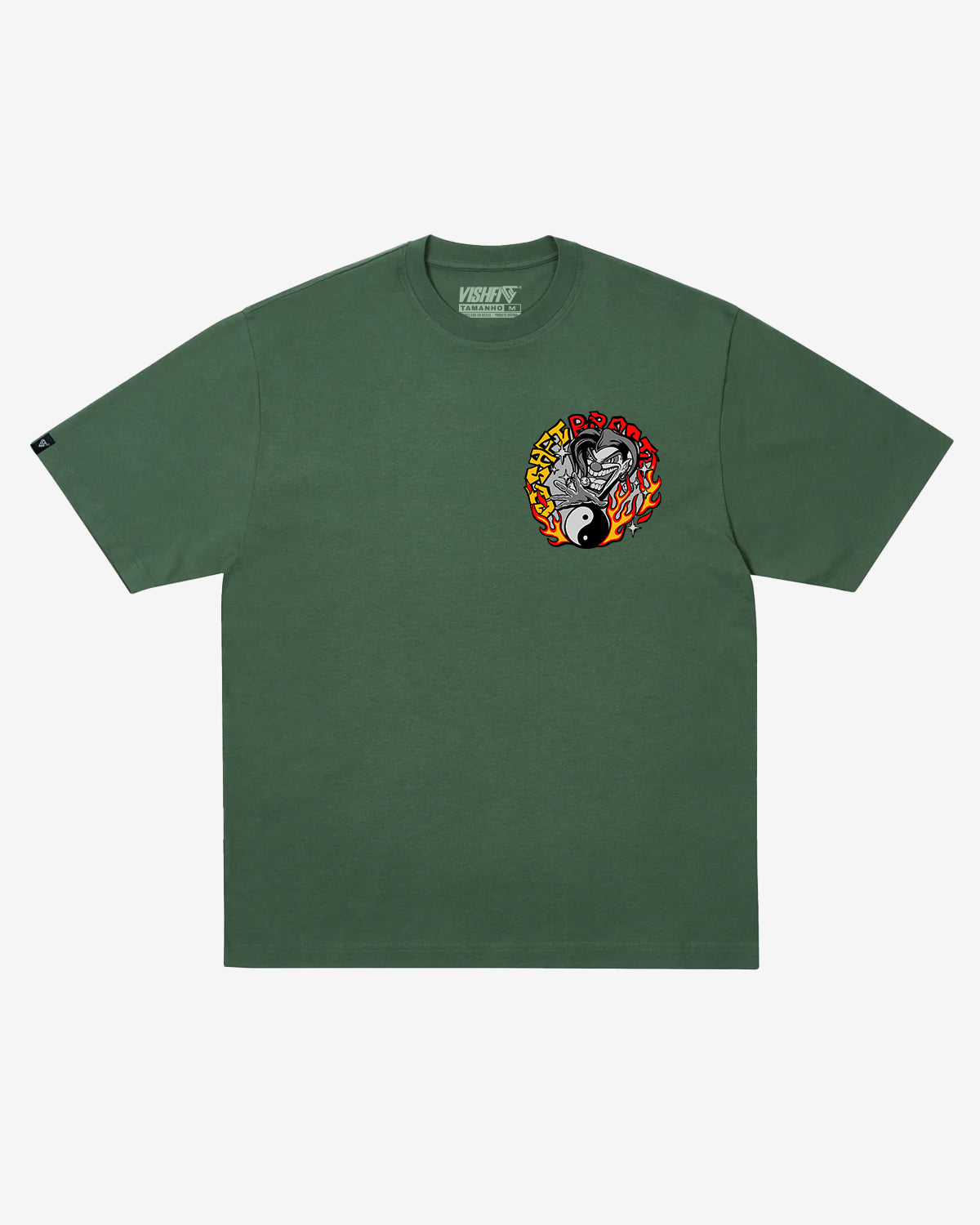 T-SHIRT CROWN GREEN