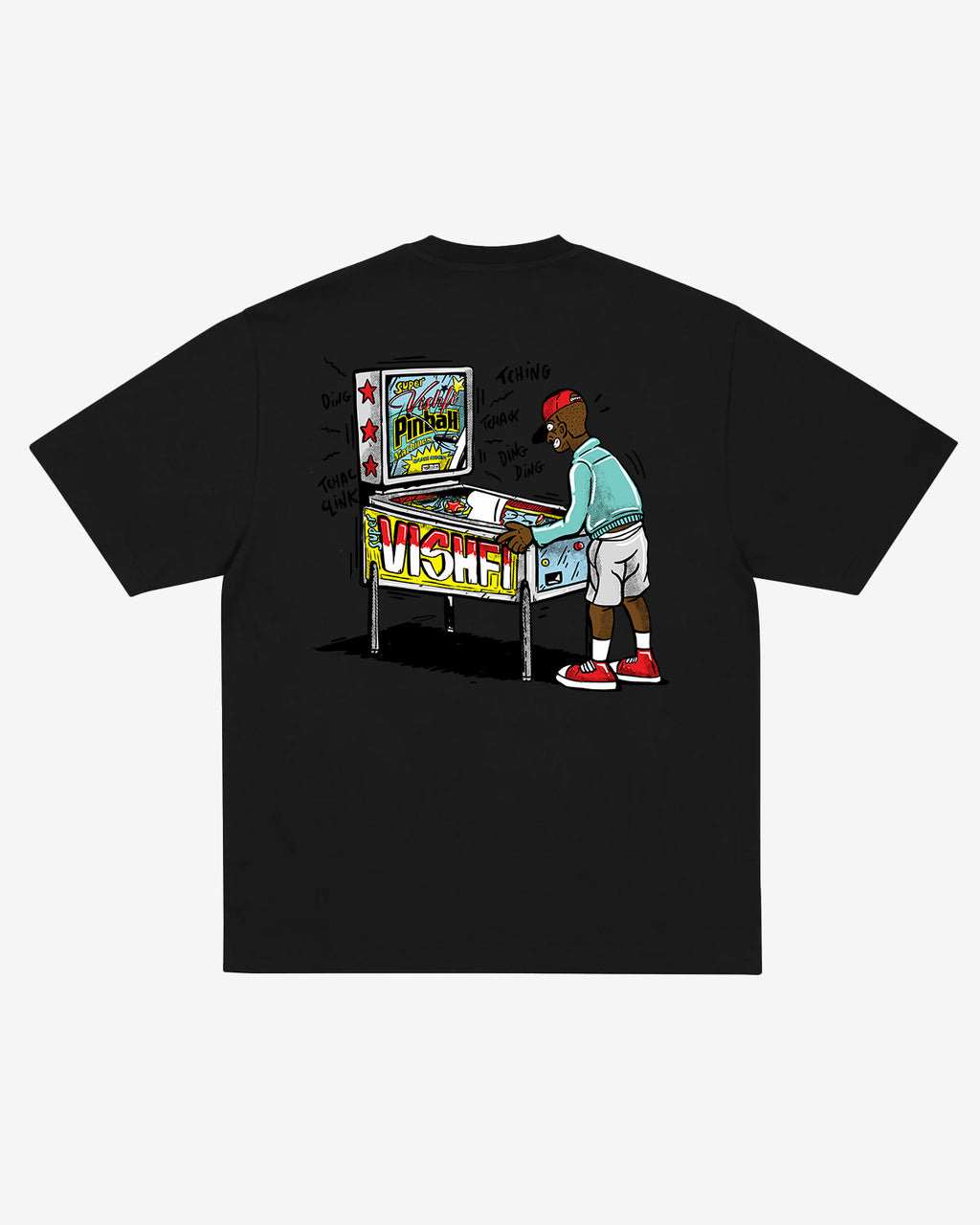 T-SHIRT PINBALL BLACK