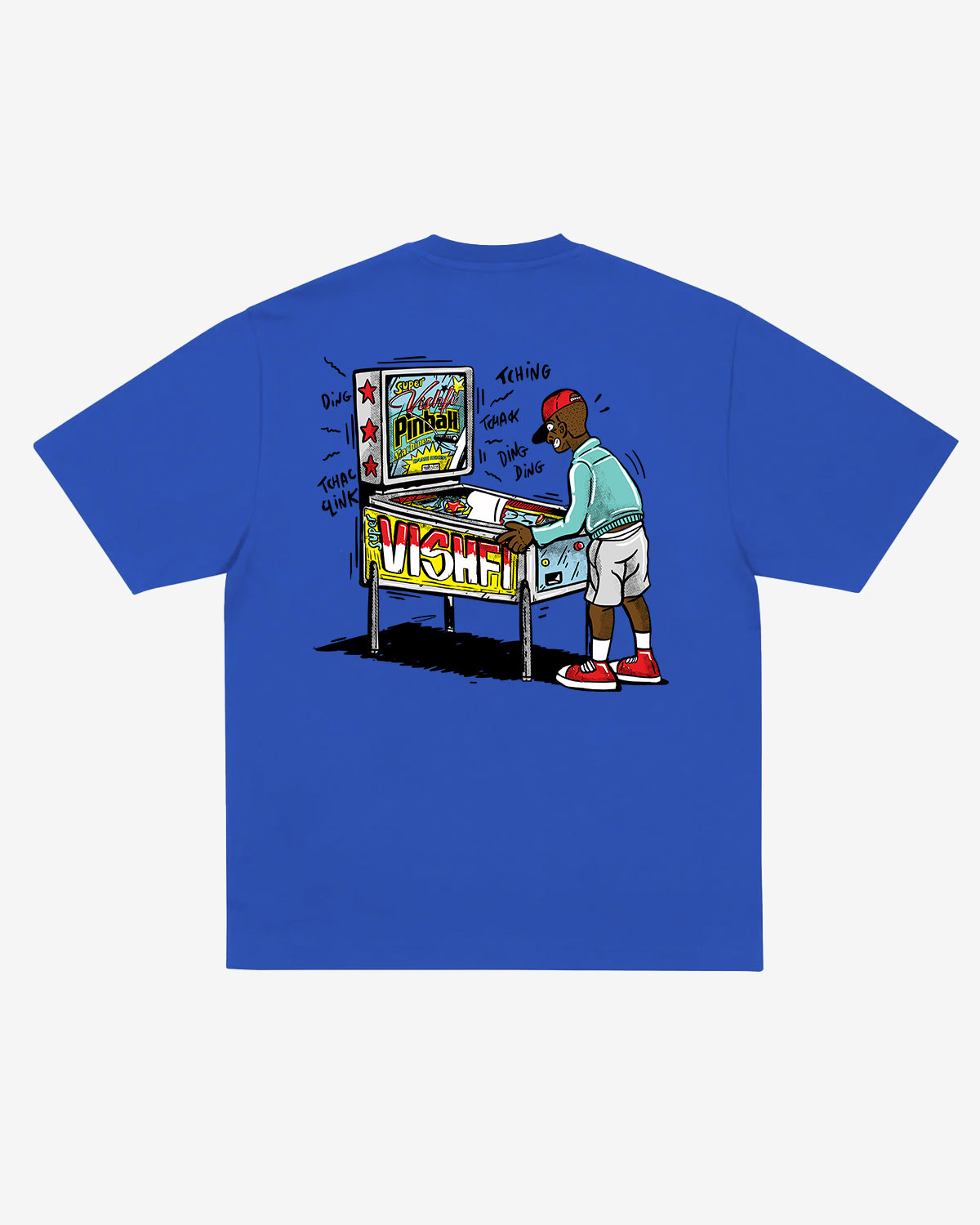 T-SHIRT PINBALL ROYAL BLUE