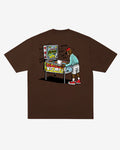 T-SHIRT PINBALL BROWN