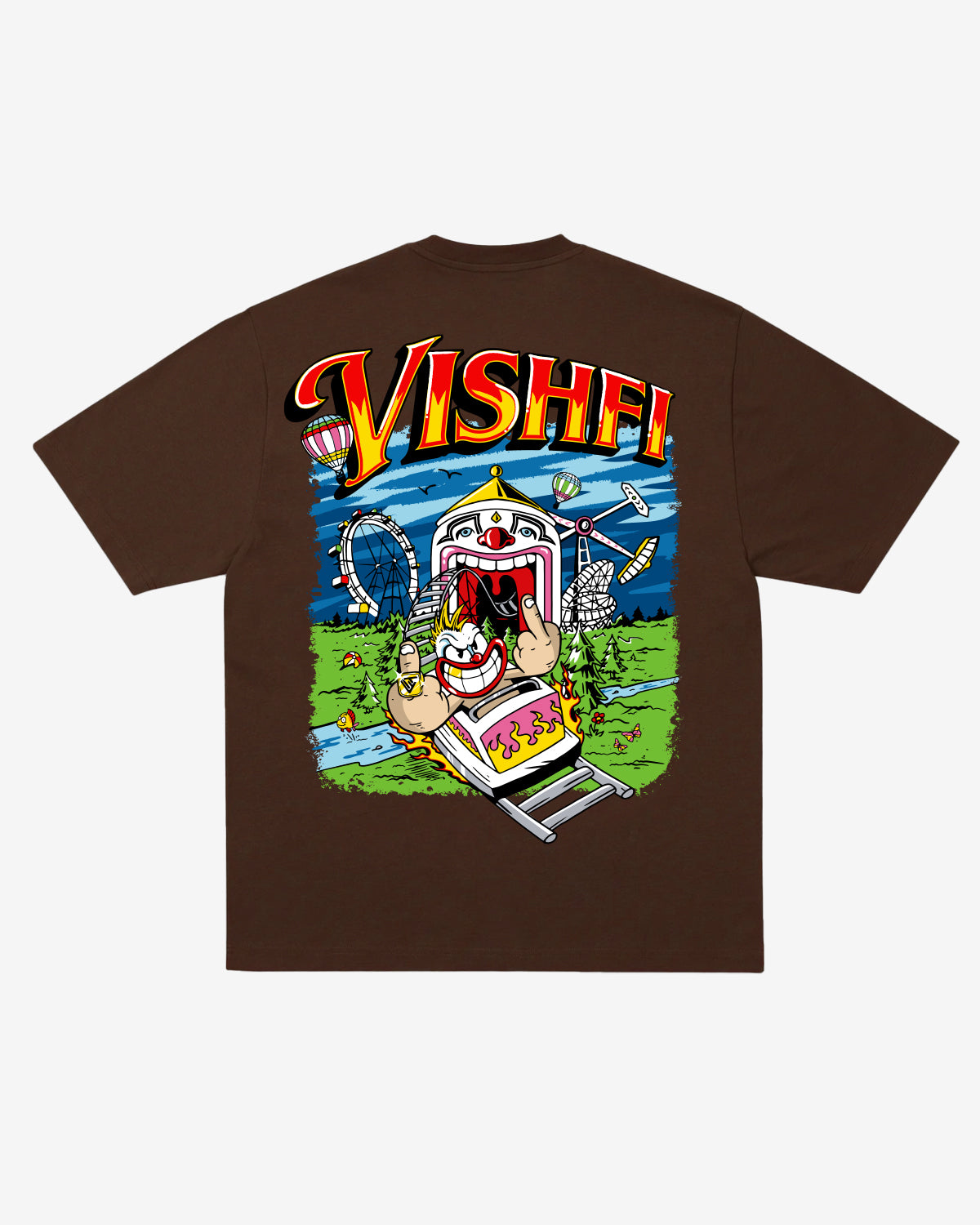 T-SHIRT CIRCUS BROWN