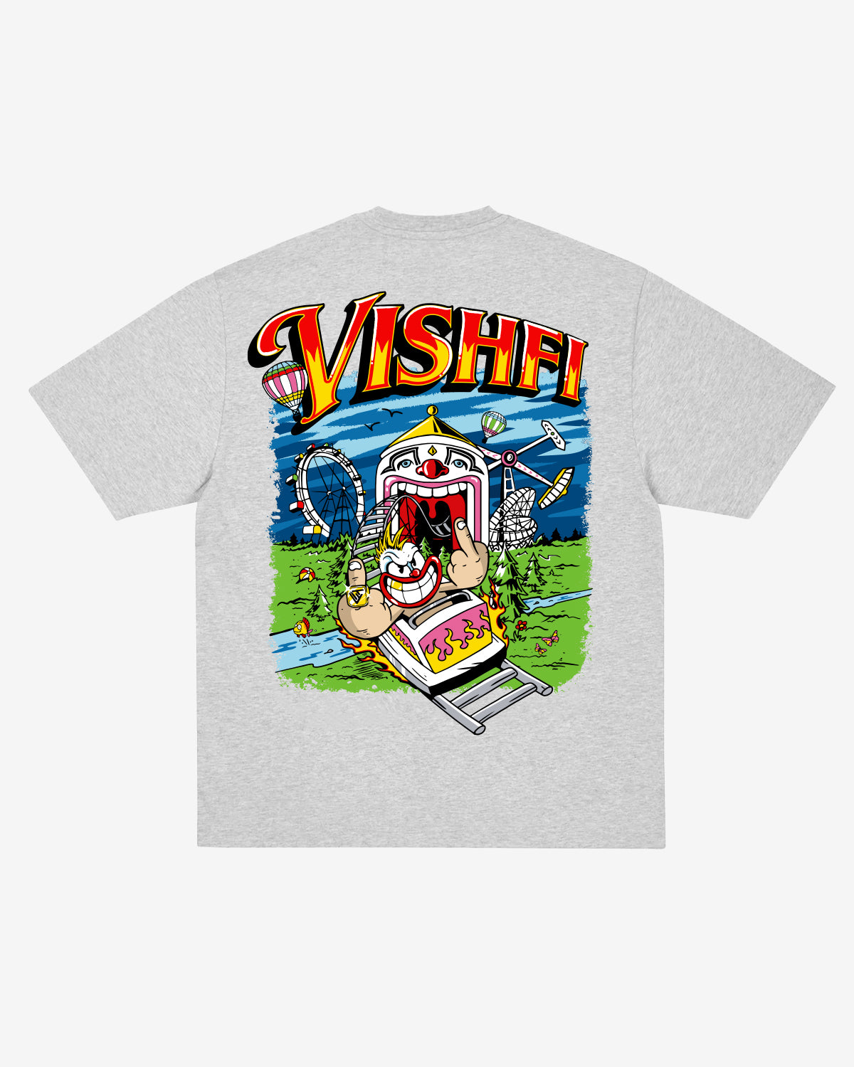T-SHIRT CIRCUS HEATHER GREY