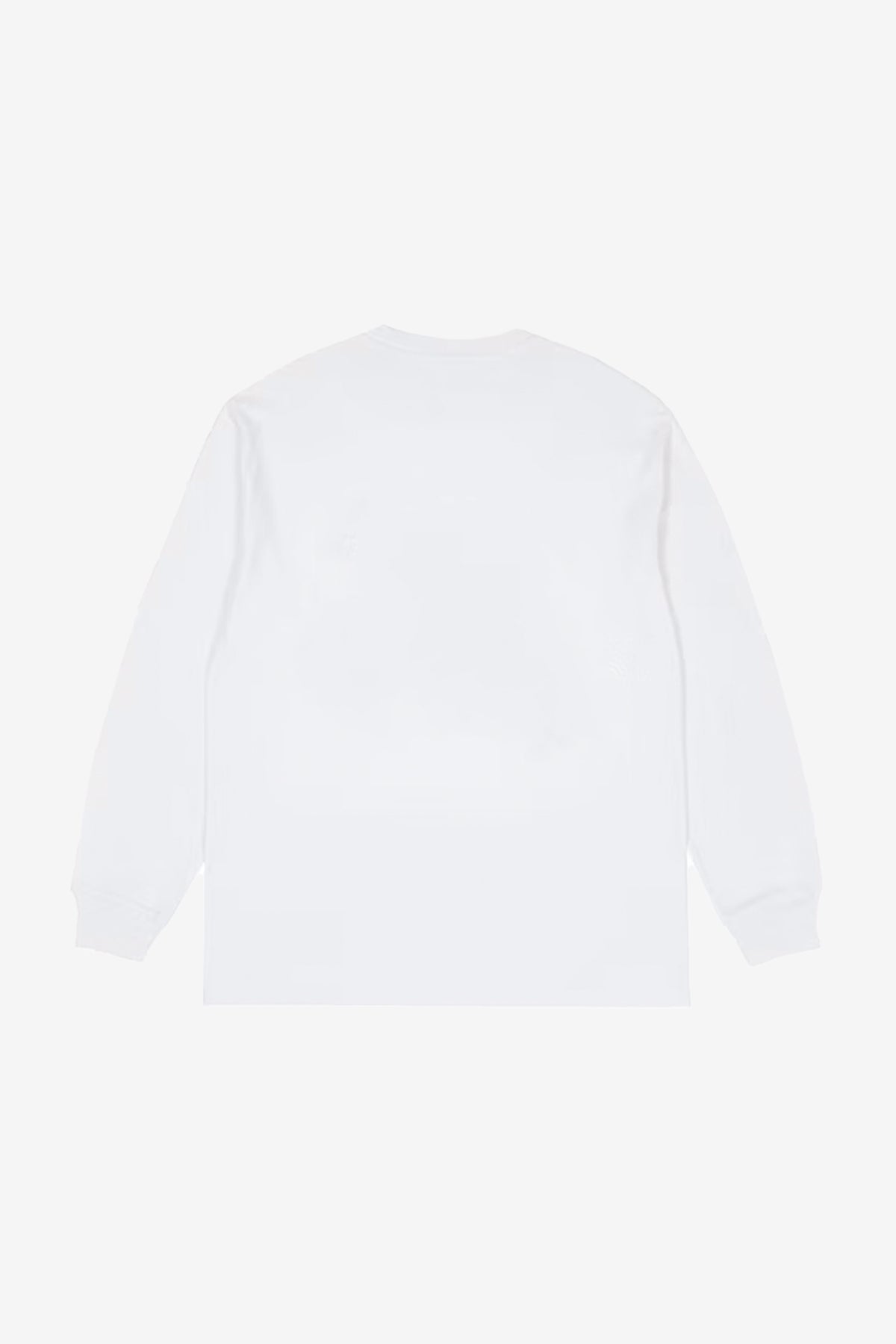 Camiseta Manga Longa Streetwear Classic Logo Branca