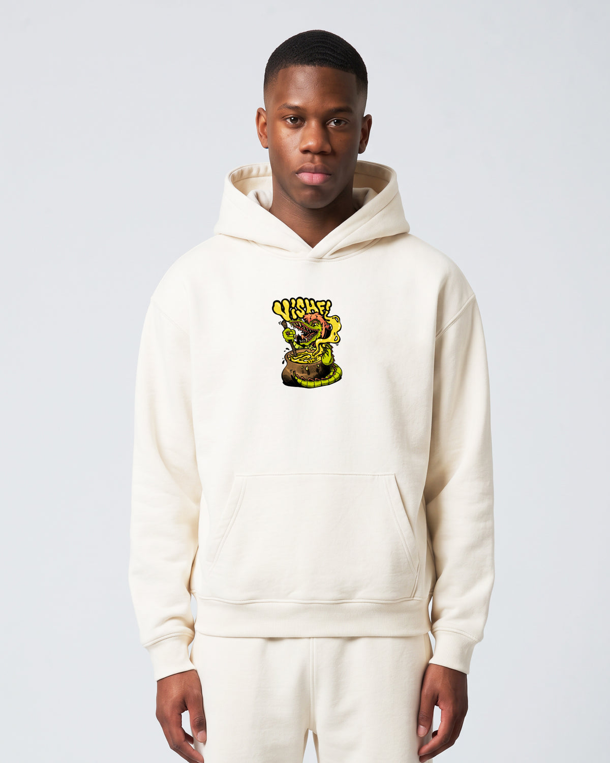 Moletom Canguru Premium Cuca Off White