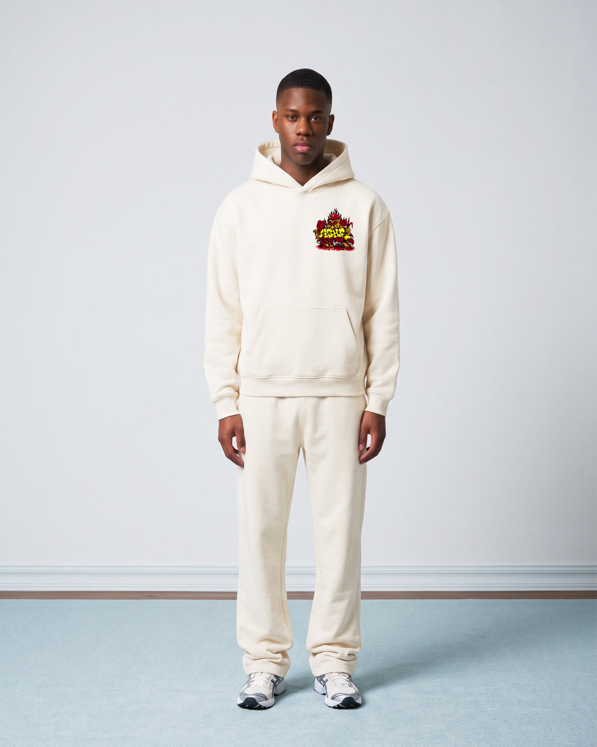 Moletom Canguru Premium Rage Curupira Off White