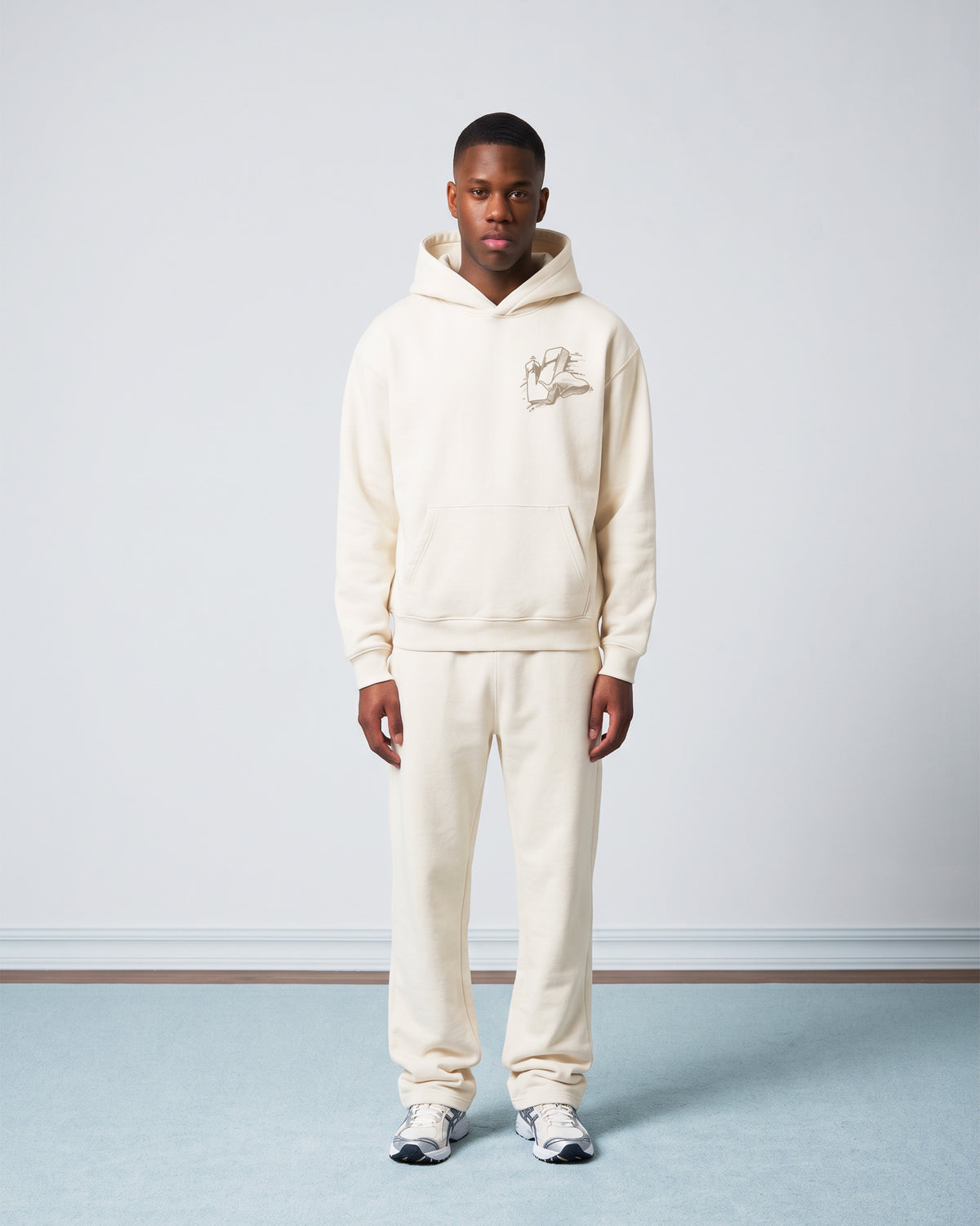 Moletom Canguru Premium Linesaci Off White