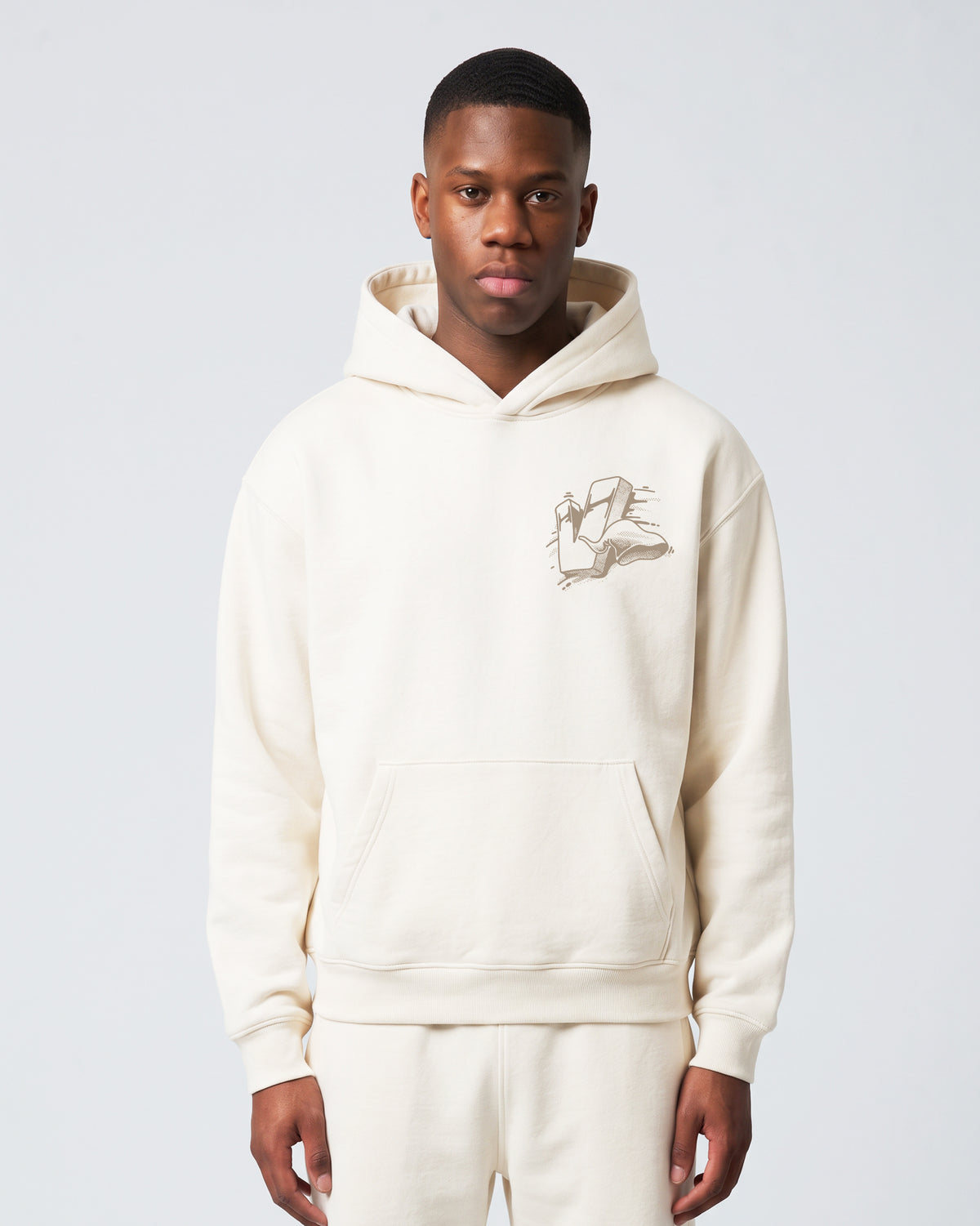 Moletom Canguru Premium Linesaci Off White