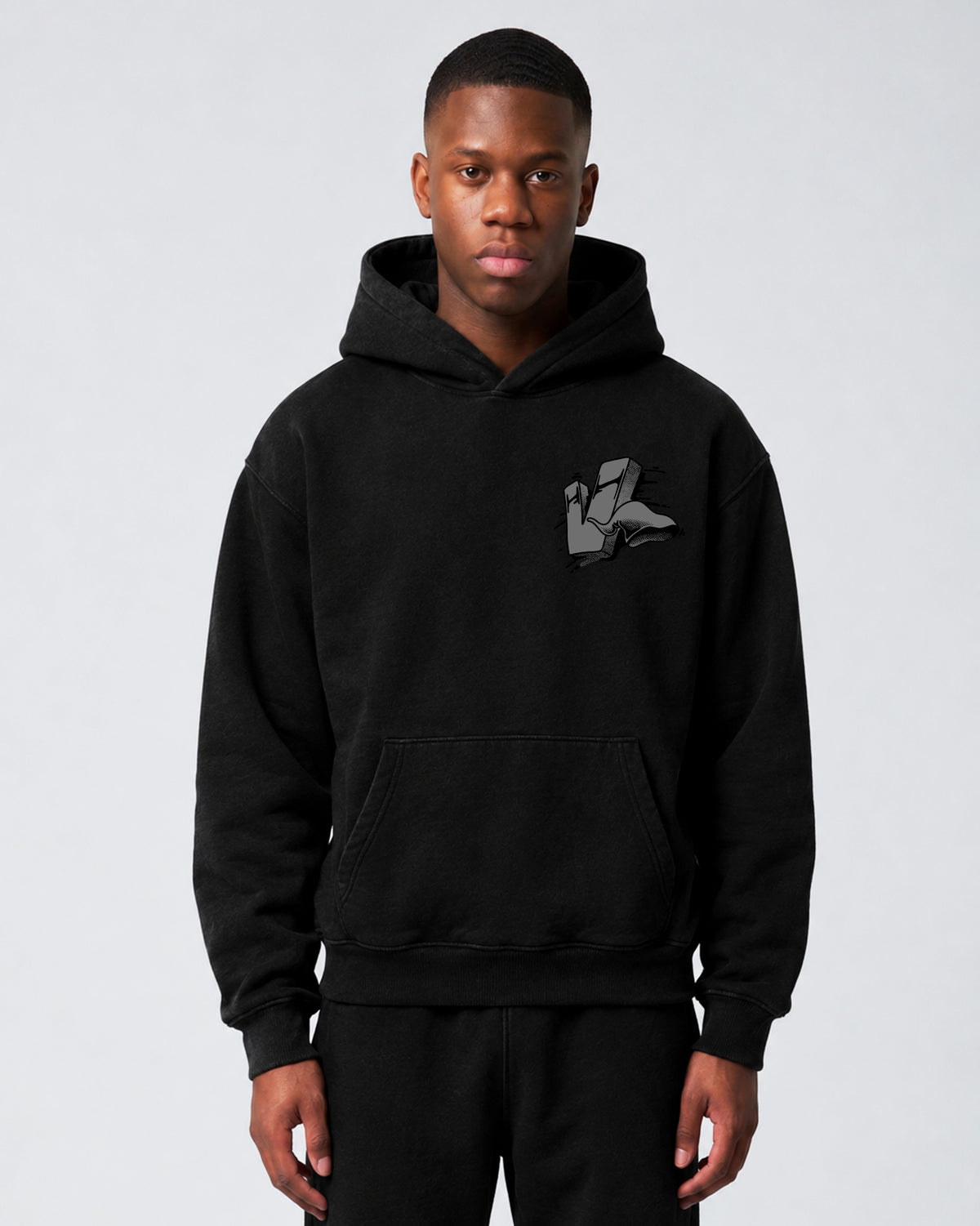Moletom Canguru Premium Linesaci Preto