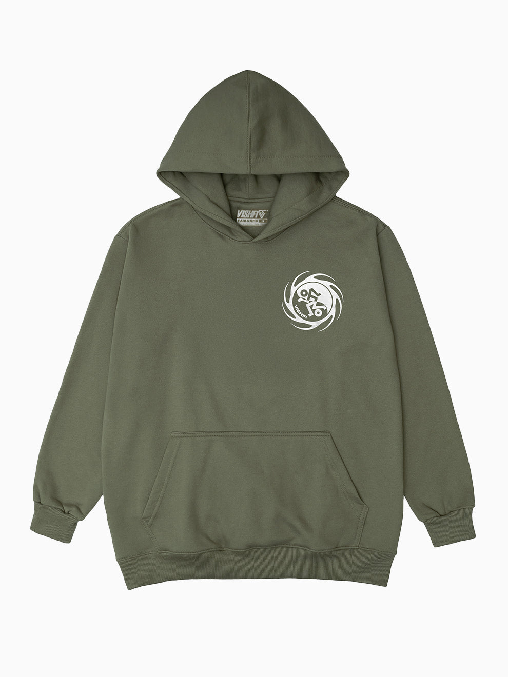 Moletom Capuz Yin-Yang Verde