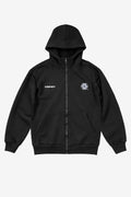 Moletom Capuz Zíper Dual Logo Preto
