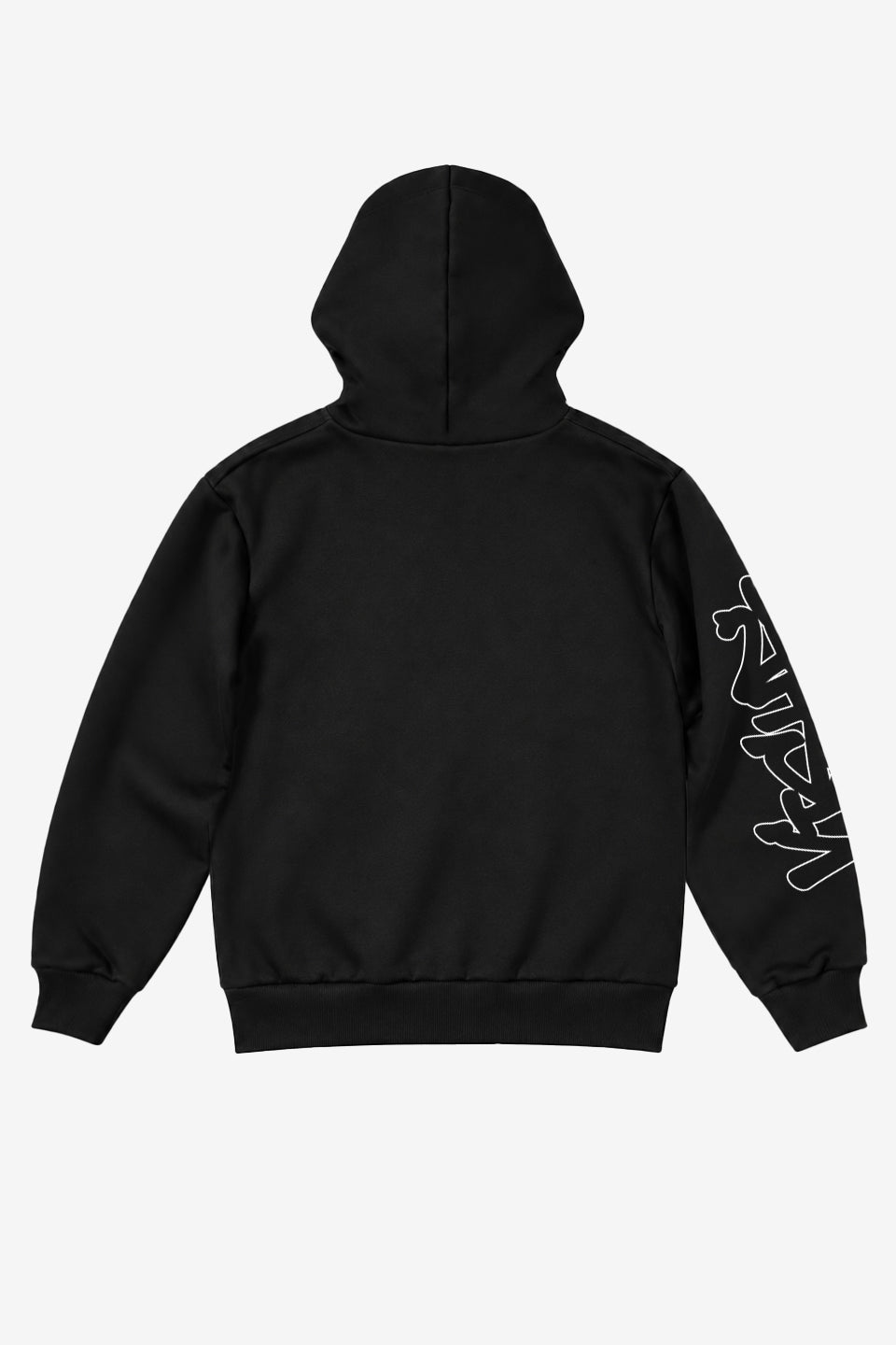 Moletom Capuz Zíper Lettering Preto