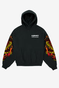Moletom Canguru Premium Flame Boitatá Preto