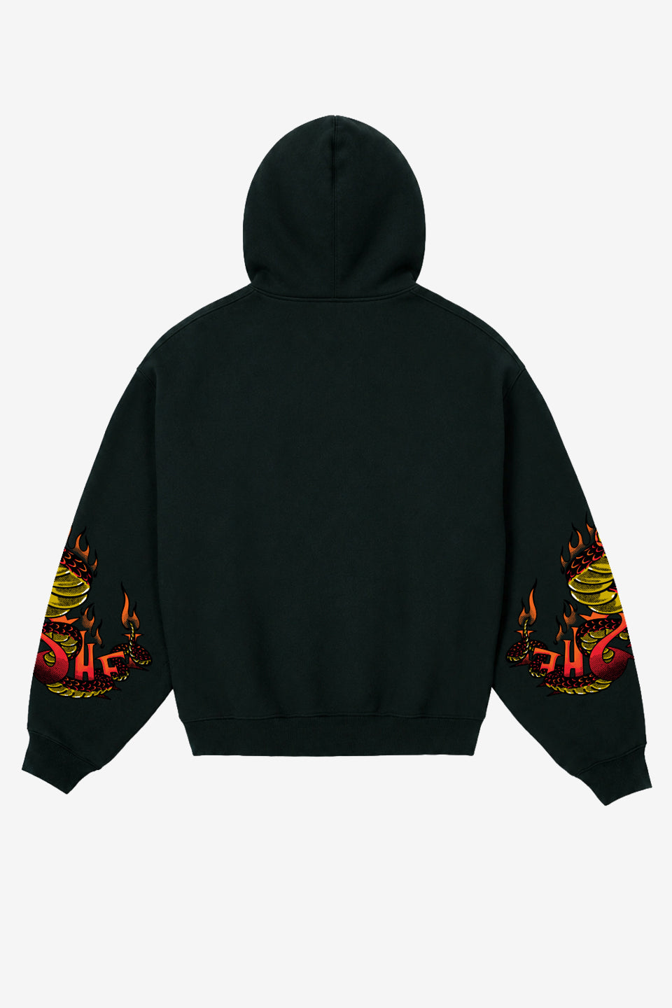 Moletom Canguru Premium Flame Boitatá Preto