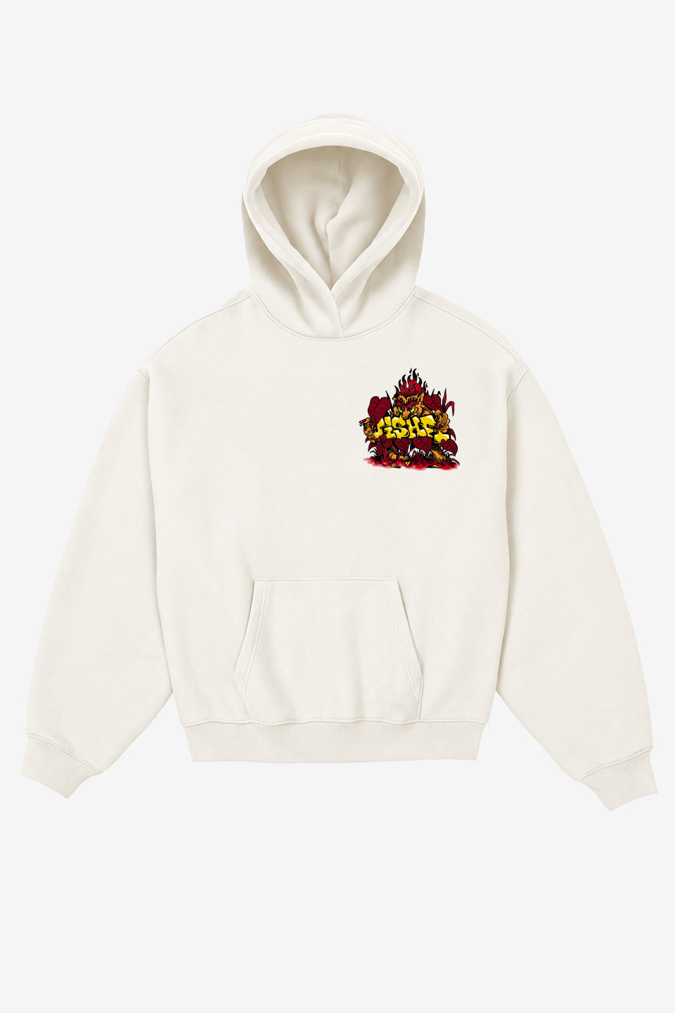 Moletom Canguru Premium Rage Curupira Off White